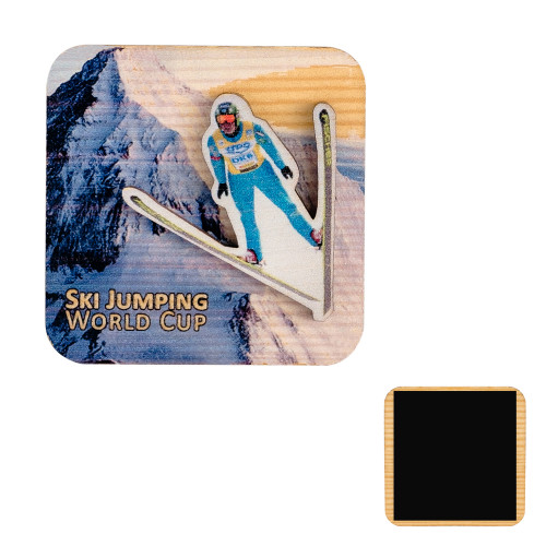 Магнит из дерева с УФ-печатью