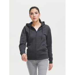 Толстовка женская на молнии с капюшоном Seven Women, красная