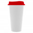 Стакан с крышкой Color Cap White, белый с красным Стакан с крышкой Color Cap White, белый с красным