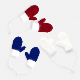 Подвеска на елку «Вьюжка», варежки, белая