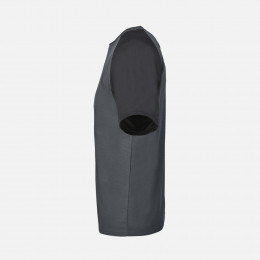 Футболка спортивная унисекс Vortex, черная с темно-серым